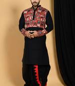 Harishchandra- designer black dhoti & kurta full set