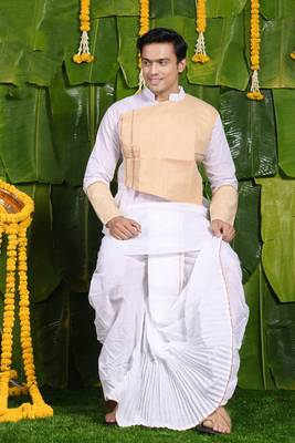 Bela suru- designer dhoti & kurta full set 1