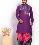 The bell heather- designer dhoti & kurta full set