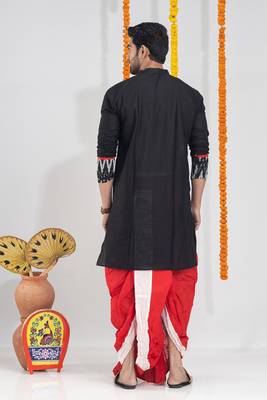 Tune in for love- designer men's dhoti & kurta full set 4