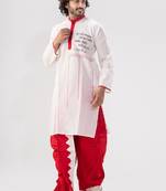 Durga mantra(bengali)- dhoti & kurta full set