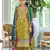 Green premium embroidered chinon semi stitched salwar suit