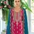 Pink premium embroidered chinon semi stitched salwar suit