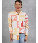 Senorita orange-yellow-printed-shirt
