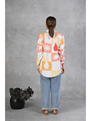 Senorita orange-yellow-printed-shirt 3
