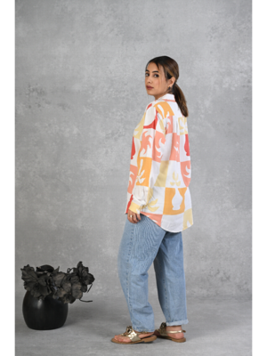 Senorita orange-yellow-printed-shirt 4