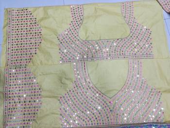  Yellow Dolo Silk With Heavy Fusing Thread Zari And Sequins Embroidered Indian Wedding Lehenga Dress Designs 6