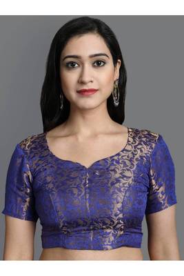 Teal and Blue Wedding Saree for Women 4