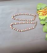 Size 11 inch adjustable brass multi stone stud anklet