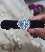 Size 3.50 inch brass black stone stud  bakal