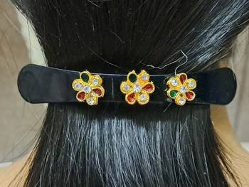 Size 3.50 inch  brass black stone stud  bakal 2