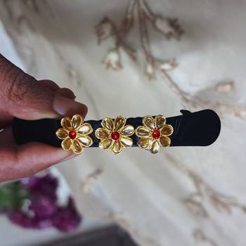 Size 3.50 inch  brass black stone stud  bakal 1
