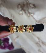 Size 3.50 inch  brass black stone stud  bakal