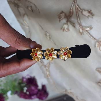 Size 3.50 inch  brass black stone stud  bakal 2