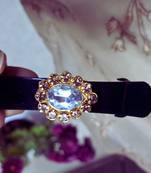 Size3.50 inch brass black stone stud  bakal