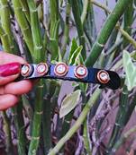 Size 3.50 inch brass black stone stud  bakal