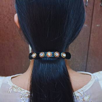 Size 3.50 inch brass black stone stud  bakal 2