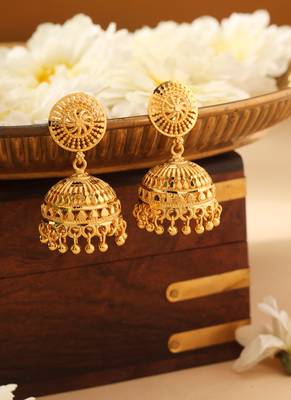 Radiant Gold Jhumkas 1