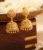Radiant Gold Jhumkas