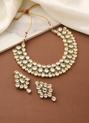 Gold Kundan High Necklace 1