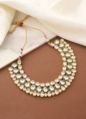 Gold Kundan High Necklace 2