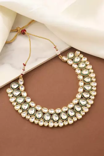 Gold Kundan High Necklace