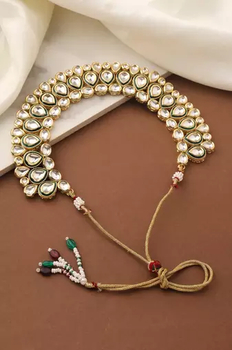 Gold Kundan High Necklace