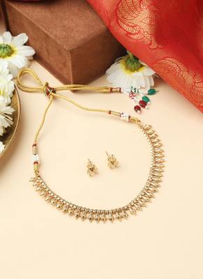 Gold High Necklace Set 1