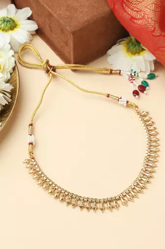 Gold High Necklace Set
