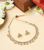 Elegant Gold High Necklace Set