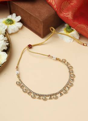 Elegant Gold High Necklace Set 2