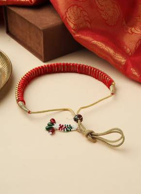 High Gold Bead Choker with Matching Jhumkas 3