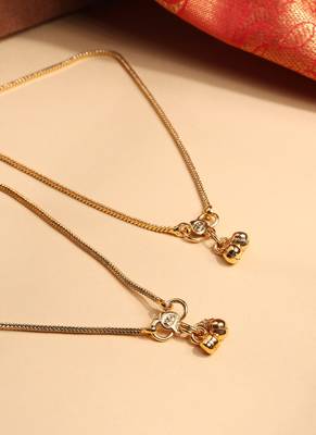 Gold Anklet Pair 4