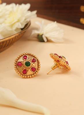Gold Multicolor Studs 5
