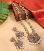 Antique Gold Necklace with Matching Earrings