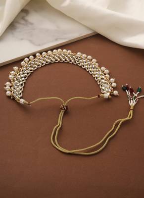 Kundan Necklace Set with Pearls 3