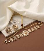Kundan Choker Set with Floral Studs