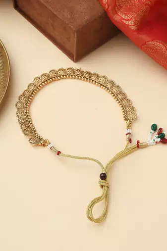 High Gold Necklace Set with Matching Earrings