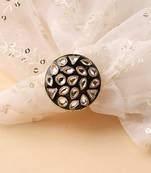 Green Meenakri Statment Ring