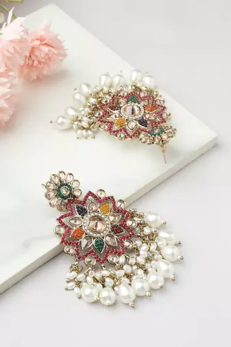 Multicolour Stone Earrings