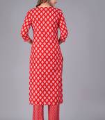 Marron cotton printed kurti