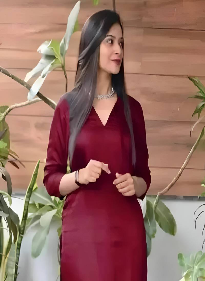 Cotton kurti with pant and dupatta