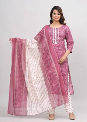 Maroon cotton printed kurti 4