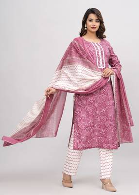 Maroon cotton printed kurti 5