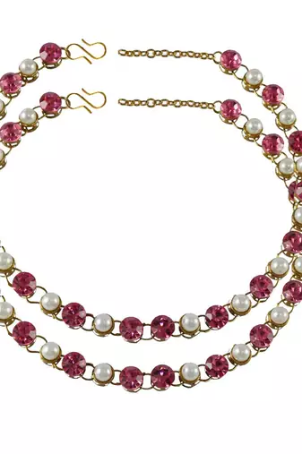 Size 11 inch adjustable brass multi stone stud anklet