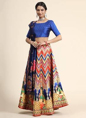 Multicolor Bridesmaid Lehenga Choli for Women 1