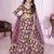 Purple thread embroidery Georgette lehenga-choli