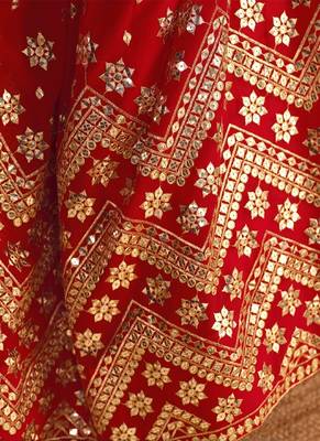 Red Wedding Lehenga Choli for Women 3