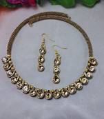 Free size brass golden stone stud  hasli