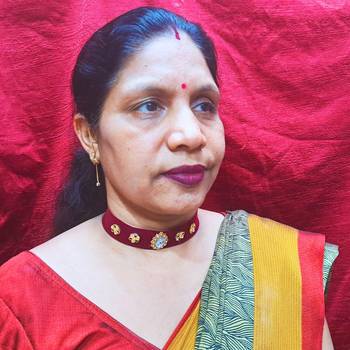 Adjustable size velvet maroon stone stud  kanthi 2